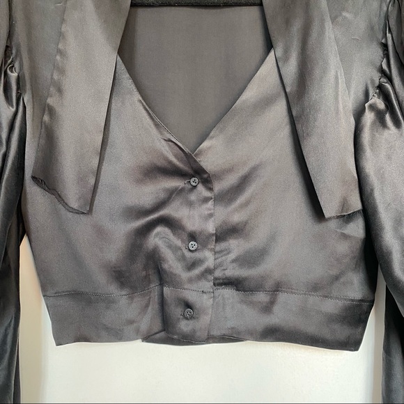 Georgia Alice Black Silk Blouse - Picture 3 of 8